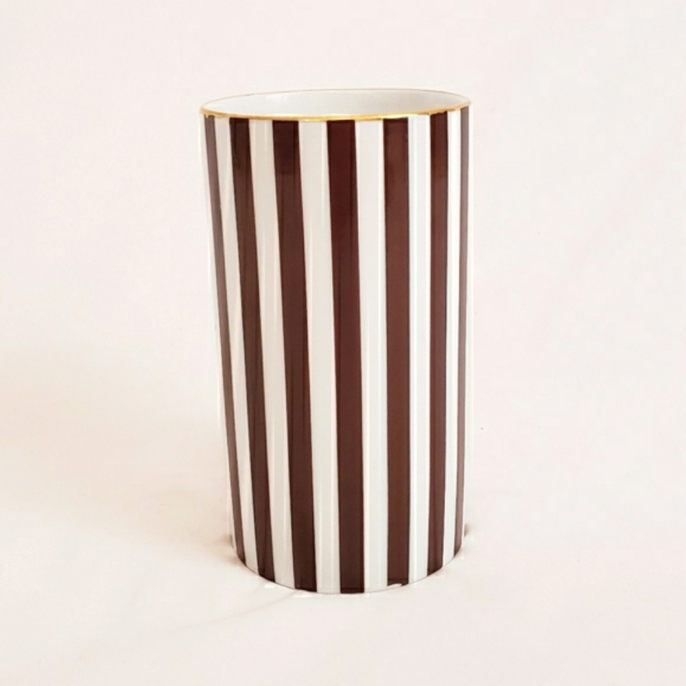 Henri Bendel Signature Centennial Stripe 7" Vase - Picture 4 of 15